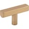 Jeffrey Alexander 2" Satin Bronze Dominique Cabinet "T" Knob 845T-SBZ - alternate 1